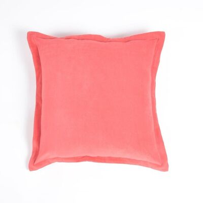 Classic Embroidered Cotton Cushion Cover, 16 x 16 inches