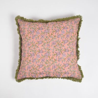 Housse de coussin imprimée botanique tamisée, 18 x 18 pouces