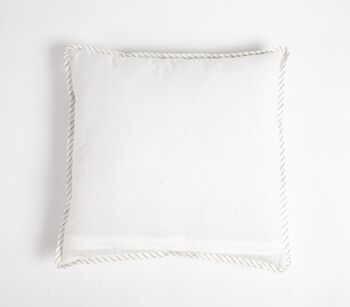 Housse de coussin classique en coton imprimé à panneaux, 18 x 18 pouces 3