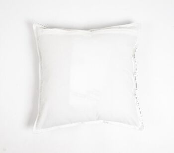 Housse de coussin géométrique monochrome en coton, 18 x 18 pouces 6