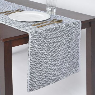 Tapis de passage en coton à motif diamants