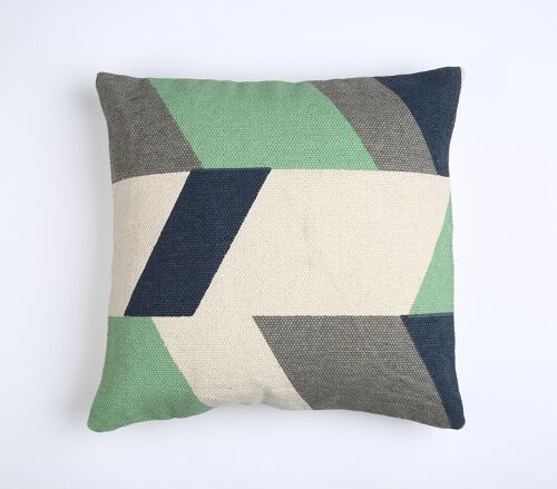 Shift Colorblock Printed Cushion cover, 20 x 20 inches
