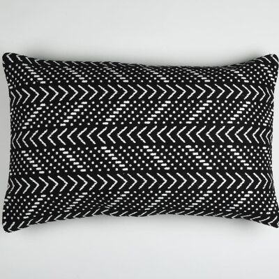 Woven & Embroidered Monotone Cushion cover, 26 x 16 inches