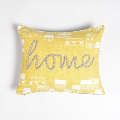 Sunshine 'Home' Cushion cover, 17.2 x inches