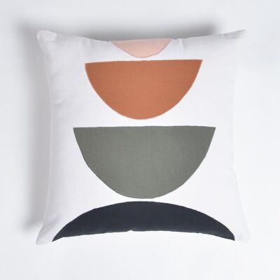Abstract Patchwork Cushion cover, 18 x 18 inches