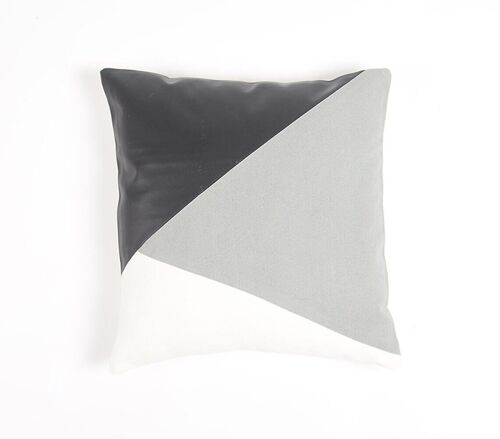 Colorblock Patchwork Cushion Cover, 18 x 18 inches
