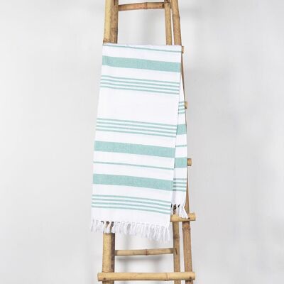 Yarn-dyed Mint Hammam Towel