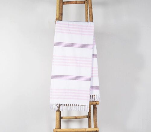 Yarn-dyed Lilac Hammam Towel