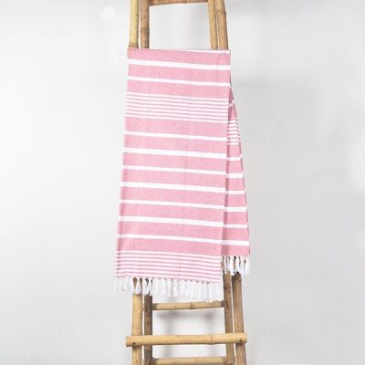 Red Yarn Dyed Hammam Towel