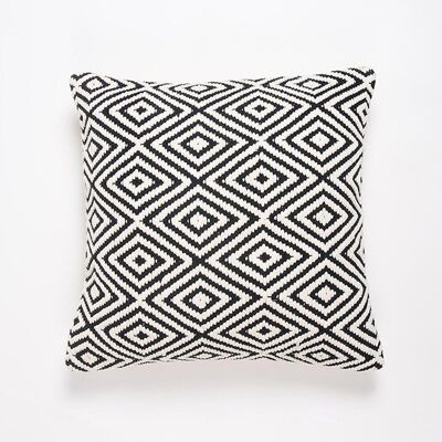 Handwoven Jute & Cotton Cushion Cover, 20 x 20 inches