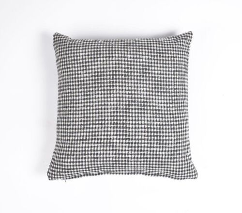 Monochrome Woolen Blend Cushion Cover, 16 x 16 inches