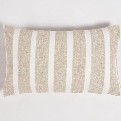 Housse de coussin lombaire en coton Dobby tissé, 20 x 12 pouces