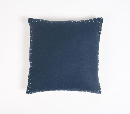 Hand Stitched Woolen Cushion cover, 16 x 16 inches