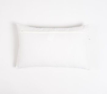 Housse de coussin lombaire en coton brodé Aari, 20 x 12 pouces 3