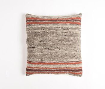 Housse de coussin texturée classique tissée à la main, 18,5 x pouces 1