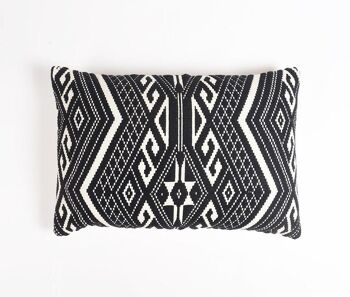 Housse de coussin à motifs géométriques monochromes, 22,5 x pouces 1