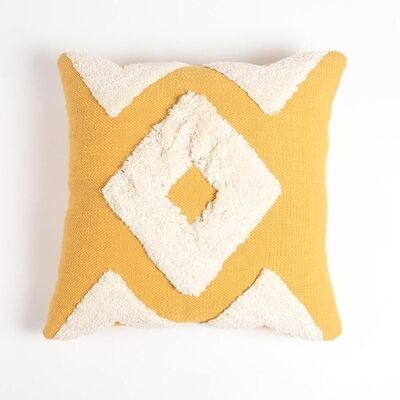 Statement Diamond Tufted Cushion cover, 21 x 21 inches