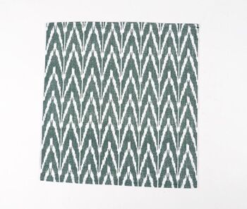 Ensemble de 4 - Serviettes de table Ikat tissées à la main 5