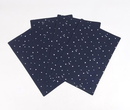 Set of 4 - Starry Printed Handwoven Placemats