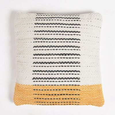 Handloom Mustard Accent Cushion Cover