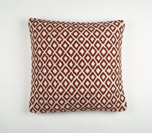 Handmade Diamond Patterned Cotton Cushion Cover