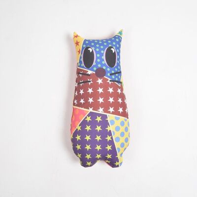 Woven Cat Cushion for Kids