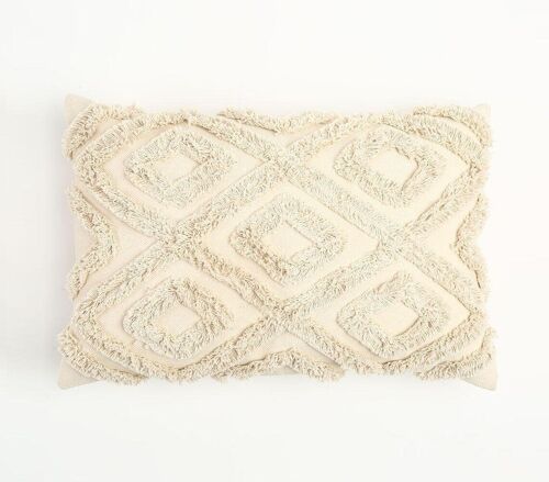 Diamond Tufted Cotton Cushion Cover
