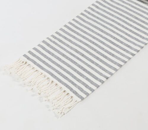 Minimal Striped Cotton Table Runner