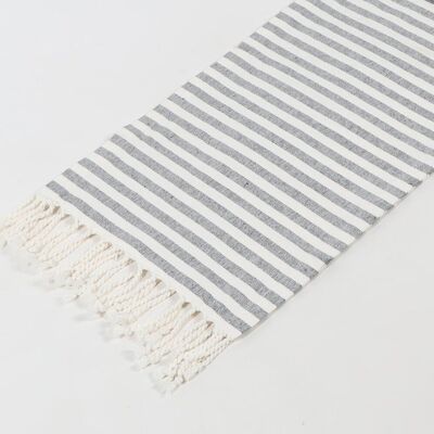 Minimal Striped Cotton Table Runner