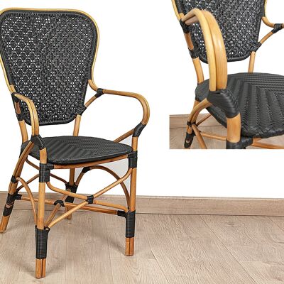 BUTACA RATTAN/BAMBOO NEGRO/NATURAL HM4723581