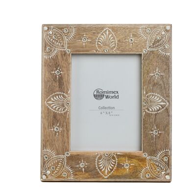 PAINTED WOODEN PHOTO FRAME HM31100515