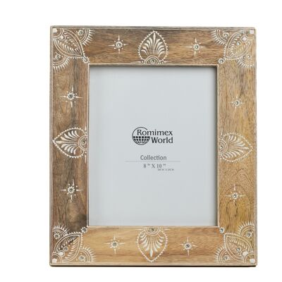 PAINTED WOODEN PHOTO FRAME 20X2X25CM HM31100520
