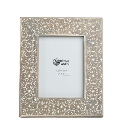 PAINTED WOODEN PHOTO FRAME 15X2X20CM HM31100615