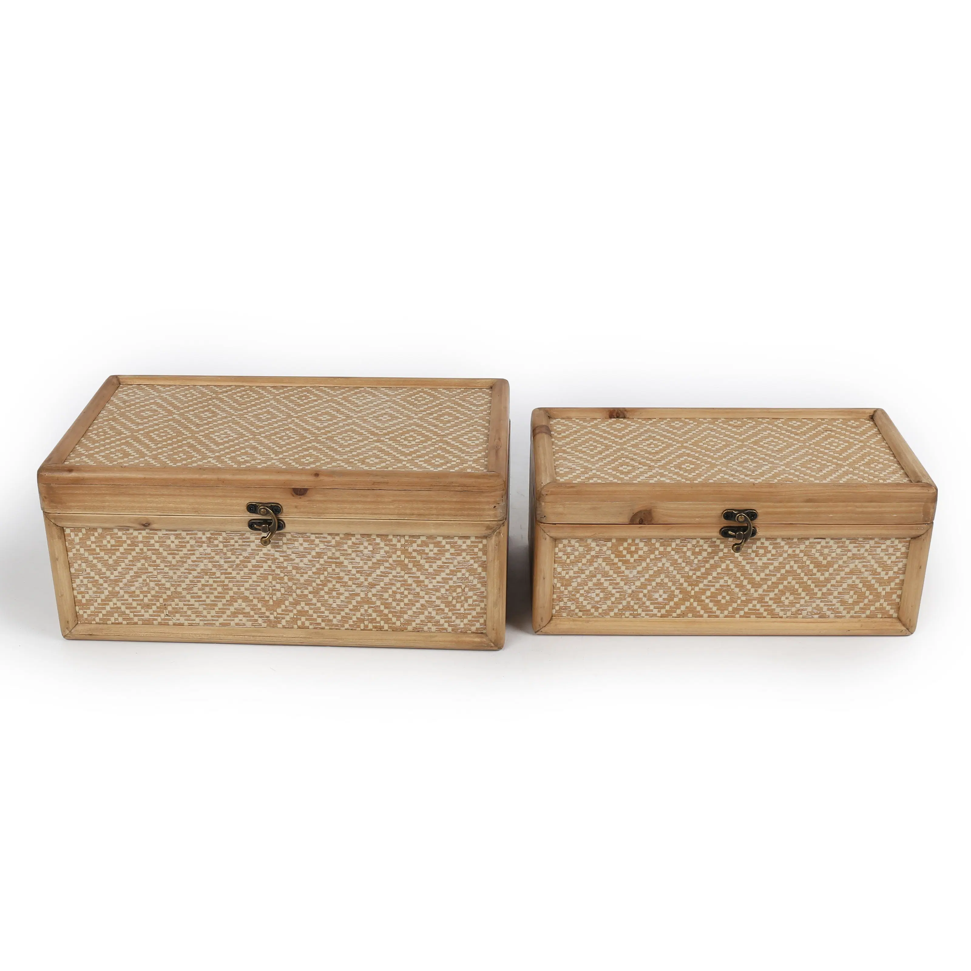 Al Rect Box Buy wholesale SET 2 RECT BOXES WOOD HM311103000