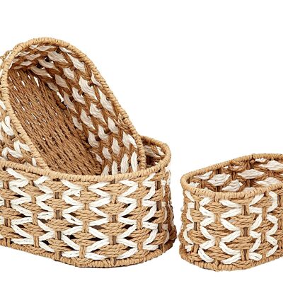 SET 3 WICKER ORDERING BASKETS HM843074000