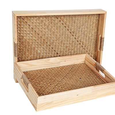 SET 2 WICKER/DM TRAYS HM843085000