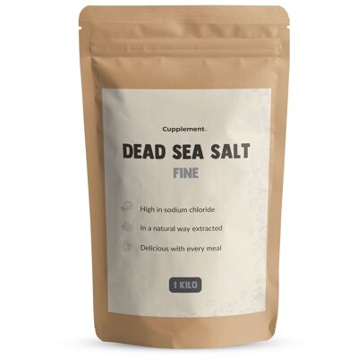 Cupplement | Dead Sea Salt 1 KG | Free Shipping | Highest Quality | Fine Salt