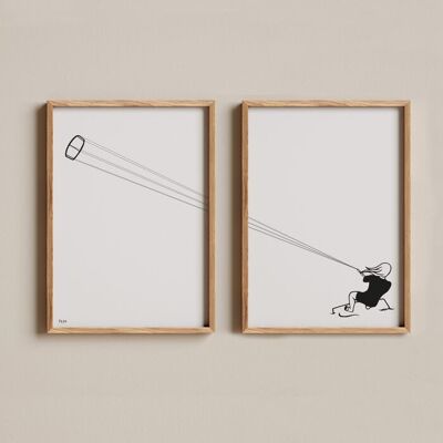 Carteles deportivos - Kitesurf
