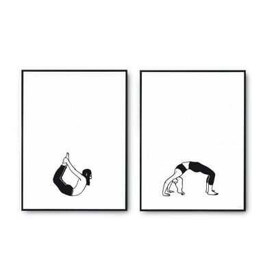 Affiches les sportifs - Yoga