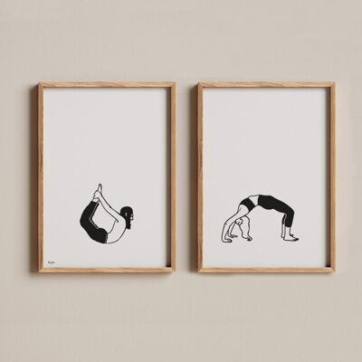 Poster für Sportler - Yoga