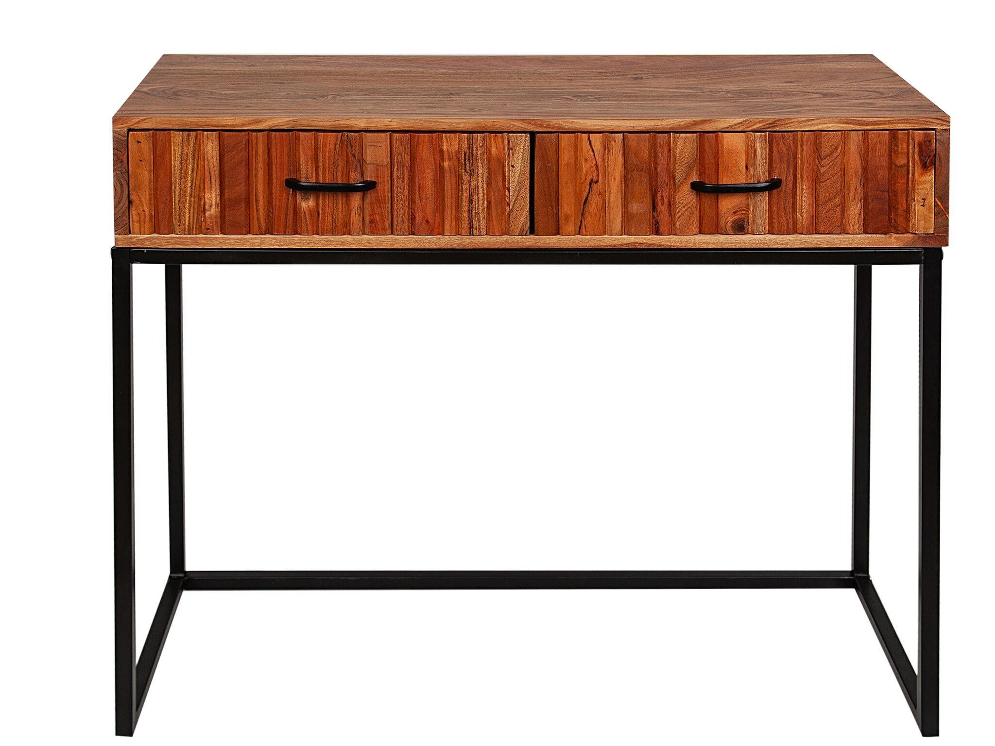 KONSOLE 2 SCHUBLADEN HOLZ/METALL HM181012