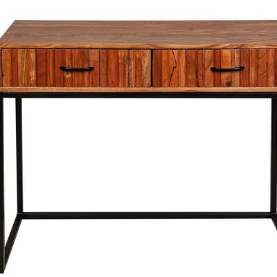 CONSOLE 2 DRAWERS WOOD/METAL 90X35X78CM HM181012