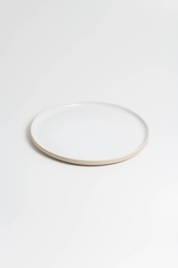 Assiette blanche 26 cm - Assiette en céramique - Fait main - NOUVEAU 2