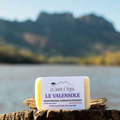 Jabón frío orgánico - "LE VALENSOLE" lavanda (100g)