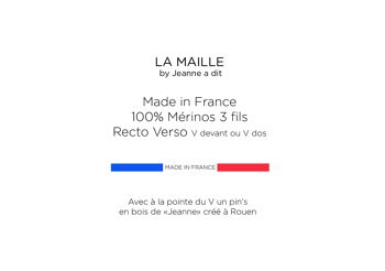 Robe en laine mérinos Made in France " Marylin " 3