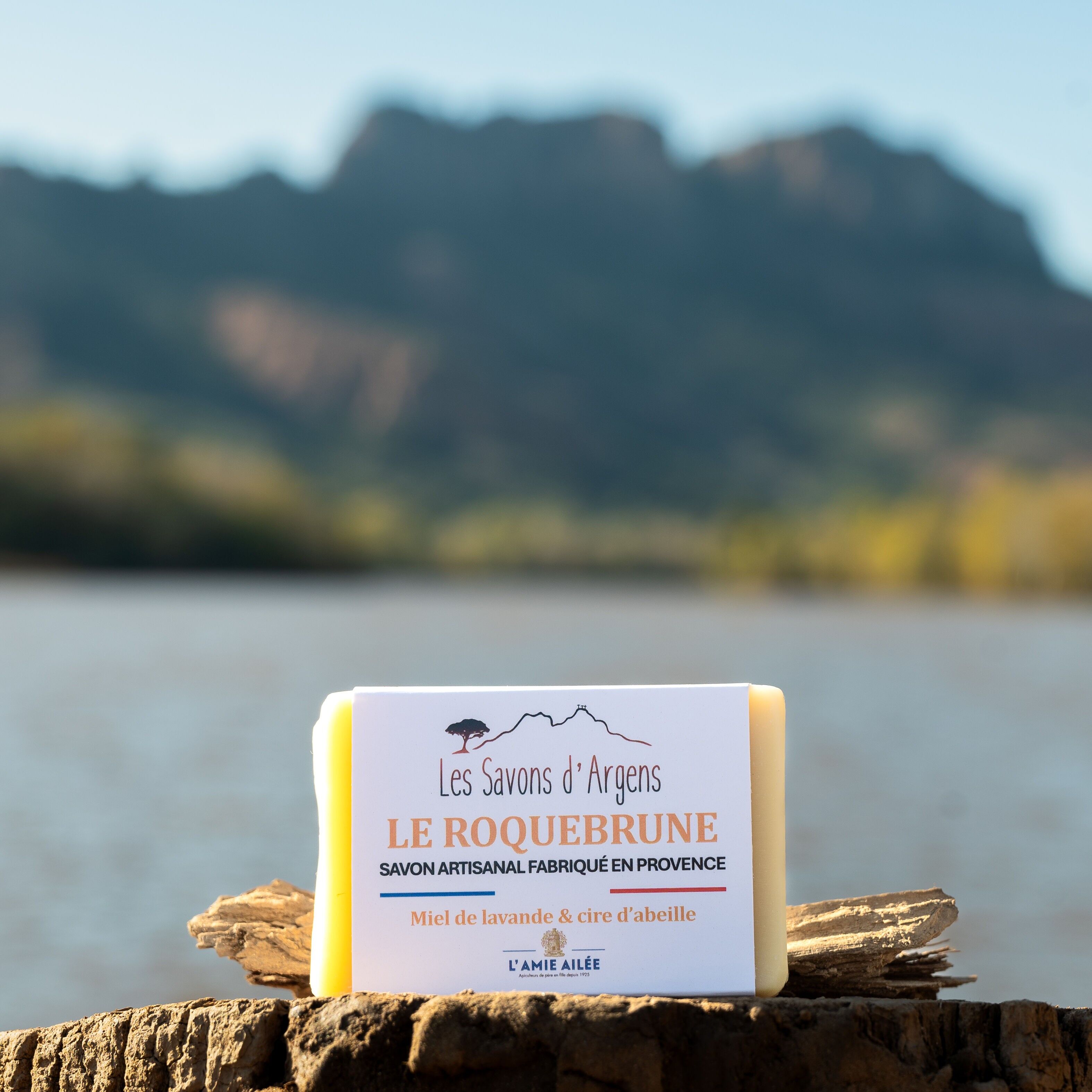 Sapone freddo biologico - "LE ROQUEBRUNE" Miele e cera d'api (100g)