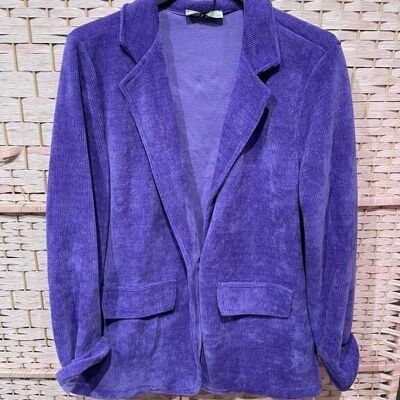 Blazer Elegante con Manica Lunga, Bottoni e Taglia Unica