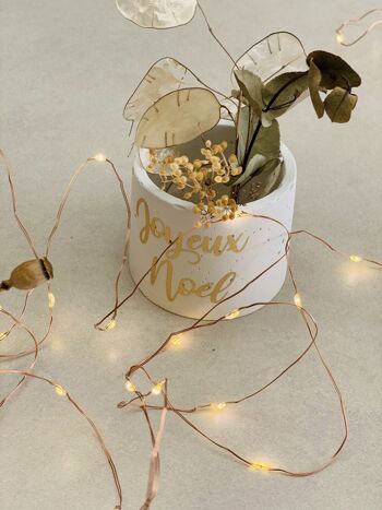 Pot Mini Vase Joyeux Noël - Décoration Festive et Arrangement Floral 4