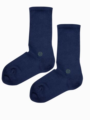 2 paires de chaussettes rétro bleues 1