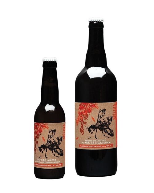 Bière Blonde au Miel de Châtaignier " Mélina" 5,5% 33CL ou 75CL